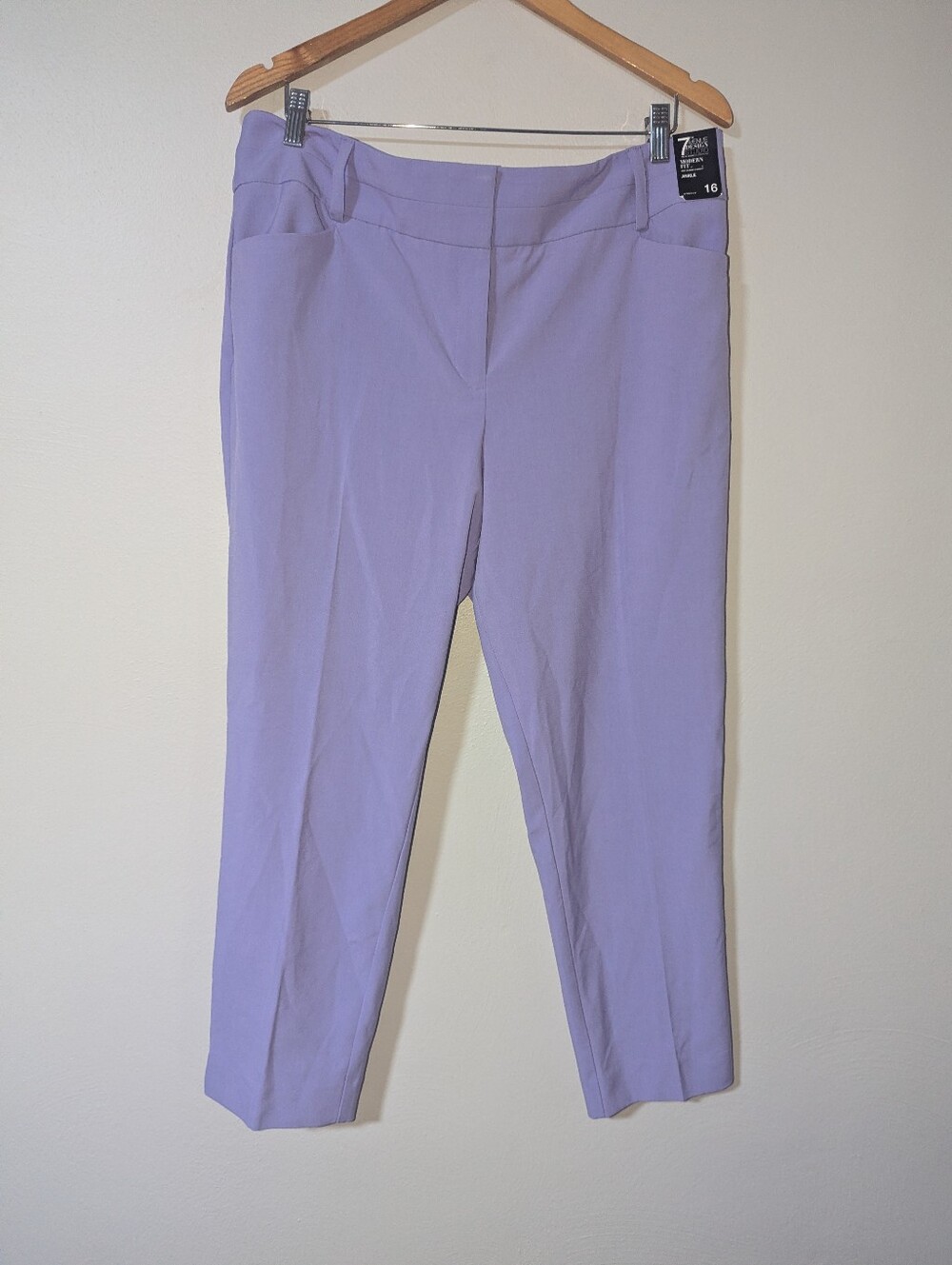 16 NWT New‎ York & Company Purple Modern Ankle Fit Dress Pants